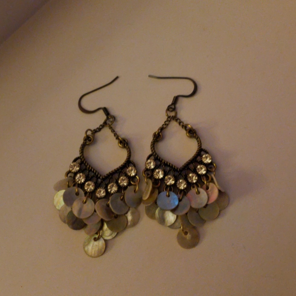 Handmade dangle earrings.